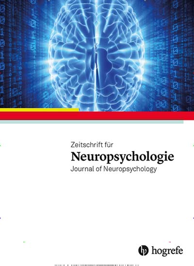 Titelbild der Ausgabe 1/2021 von Zeitschrift fur Neuropsychologie. Zeitschriften als Abo oder epaper bei United Kiosk online kaufen.