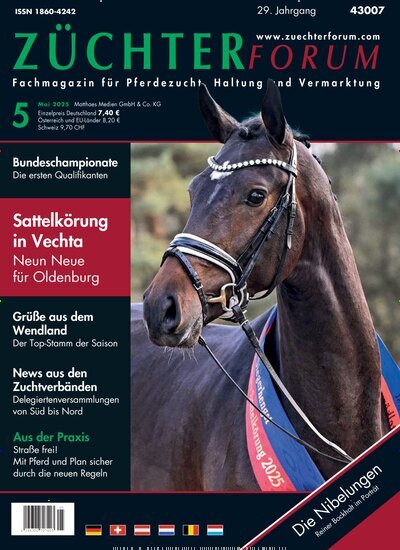 Titelbild der Ausgabe 5/2025 von Züchterforum. Diese Zeitschrift und viele weitere Sportmagazine als Abo oder epaper bei United Kiosk online kaufen.