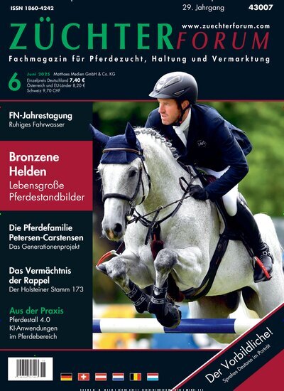 Titelbild der Ausgabe 6/2025 von Züchterforum. Diese Zeitschrift und viele weitere Sportmagazine als Abo oder epaper bei United Kiosk online kaufen.
