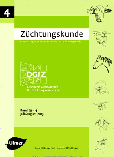 Titelbild der Ausgabe 4/2013 von Züchtungskunde. Diese Zeitschrift und viele weitere Naturzeitschriften, Landwirtschaftszeitungen und Umweltmagazine als Abo oder epaper bei United Kiosk online kaufen.