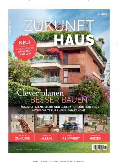 Titelbild der Ausgabe 2/2026 von Zukunft Haus. Diese Zeitschrift und viele weitere Gartenzeitschriften und Wohnzeitschriften als Abo oder epaper bei United Kiosk online kaufen.