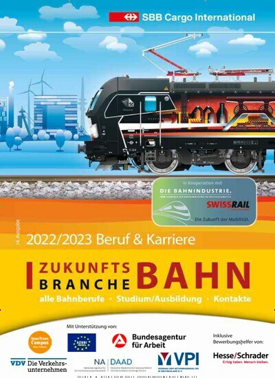 Titelbild der Ausgabe 1/2023 von Zukunftsbranche Bahn. Diese Zeitschrift und viele weitere Logistikmagazine und Medienmagazine als Abo oder epaper bei United Kiosk online kaufen.