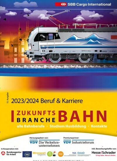 Titelbild der Ausgabe 1/2024 von Zukunftsbranche Bahn. Diese Zeitschrift und viele weitere Logistikmagazine und Medienmagazine als Abo oder epaper bei United Kiosk online kaufen.