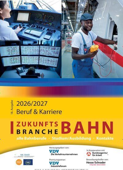 Titelbild der Ausgabe 1/2027 von Zukunftsbranche Bahn. Diese Zeitschrift und viele weitere Logistikmagazine und Medienmagazine als Abo oder epaper bei United Kiosk online kaufen.