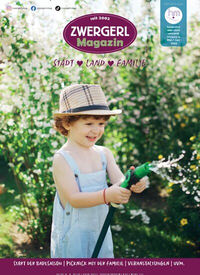 Titelbild der Ausgabe 3/2025 von Zwergerl Magazin für Familien. Diese Zeitschrift und viele weitere Elternzeitschriften und Tierzeitschriften als Abo oder epaper bei United Kiosk online kaufen.
