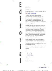 Titelbild der Ausgabe 1/2025 von 1st Class Travellers. Diese Zeitschrift und viele weitere Reisemagazine, Freizeitmagazine und Wissensmagazine als Abo oder epaper bei United Kiosk online kaufen.