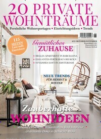 Titelbild der Ausgabe 6/2022 von 20 PRIVATE WOHNTRÄUME. Diese Zeitschrift und viele weitere Gartenzeitschriften und Wohnzeitschriften als Abo oder epaper bei United Kiosk online kaufen.