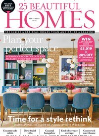 Titelbild der Ausgabe 9/2025 von 25 Beautiful Homes. Diese Zeitschrift und viele weitere Gartenzeitschriften und Wohnzeitschriften als Abo oder epaper bei United Kiosk online kaufen.