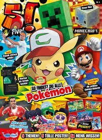 Titelbild der Ausgabe 6/2026 von 5!. Diese Zeitschrift und viele weitere Jugendzeitschriften und Kinderzeitschriften als Abo oder epaper bei United Kiosk online kaufen.