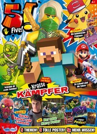 Titelbild der Ausgabe 7/2025 von 5!. Diese Zeitschrift und viele weitere Jugendzeitschriften und Kinderzeitschriften als Abo oder epaper bei United Kiosk online kaufen.