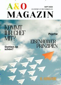 Titelbild der Ausgabe 8/2023 von A & O Magazin. Diese Zeitschrift und viele weitere Businessmagazine als Abo oder epaper bei United Kiosk online kaufen.