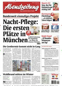 Titelbild der Ausgabe 30/2023 von Abendzeitung München. Diese Zeitschrift und viele weitere Zeitungsabos als Abo oder epaper bei United Kiosk online kaufen.