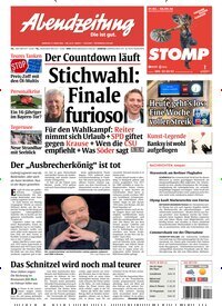 Titelbild der Ausgabe 62/2026 von Abendzeitung München. Diese Zeitschrift und viele weitere Zeitungsabos als Abo oder epaper bei United Kiosk online kaufen.