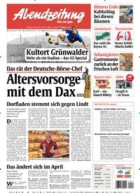 Titelbild der Ausgabe 75/2026 von Abendzeitung München. Diese Zeitschrift und viele weitere Zeitungsabos als Abo oder epaper bei United Kiosk online kaufen.