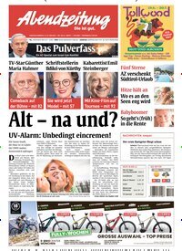 Titelbild der Ausgabe 135/2025 von Abendzeitung München. Diese Zeitschrift und viele weitere Zeitungsabos als Abo oder epaper bei United Kiosk online kaufen.
