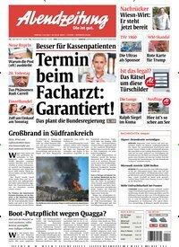 Titelbild der Ausgabe 152/2026 von Abendzeitung München. Diese Zeitschrift und viele weitere Zeitungsabos als Abo oder epaper bei United Kiosk online kaufen.