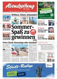 Titelbild der Ausgabe 176/2025 von Abendzeitung München. Diese Zeitschrift und viele weitere Zeitungsabos als Abo oder epaper bei United Kiosk online kaufen.