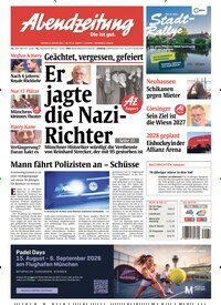 Titelbild der Ausgabe 191/2026 von Abendzeitung München. Diese Zeitschrift und viele weitere Zeitungsabos als Abo oder epaper bei United Kiosk online kaufen.