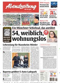 Titelbild der Ausgabe 214/2025 von Abendzeitung München. Diese Zeitschrift und viele weitere Zeitungsabos als Abo oder epaper bei United Kiosk online kaufen.