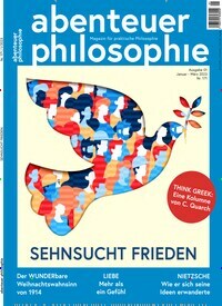 Titelbild der Ausgabe 1/2023 von Abenteuer Philosophie. Diese Zeitschrift und viele weitere Reisemagazine, Freizeitmagazine und Wissensmagazine als Abo oder epaper bei United Kiosk online kaufen.