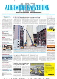Titelbild der Ausgabe 11/2026 von ABZ - Allgemeine Bauzeitung. Diese Zeitschrift und viele weitere Architekturzeitschriften und Bauzeitschriften als Abo oder epaper bei United Kiosk online kaufen.