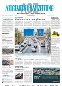 Titelbild der Ausgabe 50/2025 von ABZ - Allgemeine Bauzeitung. Diese Zeitschrift und viele weitere Architekturzeitschriften und Bauzeitschriften als Abo oder epaper bei United Kiosk online kaufen.