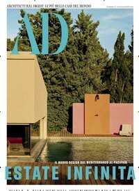 Titelbild der Ausgabe 7/2025 von AD Architectural Digest Italien. Diese Zeitschrift und viele weitere Gartenzeitschriften und Wohnzeitschriften als Abo oder epaper bei United Kiosk online kaufen.