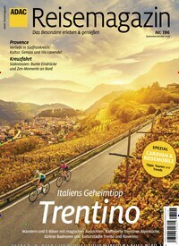 Titelbild der Ausgabe 196/2023 von ADAC Reisemagazin. Diese Zeitschrift und viele weitere Reisemagazine, Freizeitmagazine und Wissensmagazine als Abo oder epaper bei United Kiosk online kaufen.