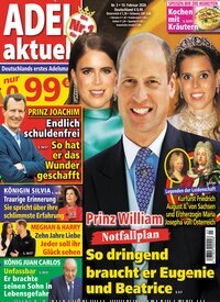 Titelbild der Ausgabe 3/2026 von Adel aktuell. Diese Zeitschrift und viele weitere Frauenzeitschriften als Abo oder epaper bei United Kiosk online kaufen.