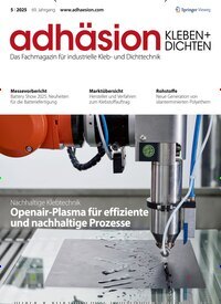 Titelbild der Ausgabe 5/2025 von adhäsion KLEBEN & DICHTEN. Diese Zeitschrift und viele weitere Industriemagazine und Handwerkmagazine als Abo oder epaper bei United Kiosk online kaufen.