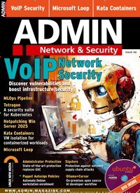 Titelbild der Ausgabe 6/2025 von ADMIN Network & Security. Diese Zeitschrift und viele weitere Computerzeitschriften, Tabletmagazine und Smartphonemagazine als Abo oder epaper bei United Kiosk online kaufen.
