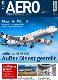 Titelbild der Ausgabe 11/2026 von Aero International. Diese Zeitschrift und viele weitere Reisemagazine, Freizeitmagazine und Wissensmagazine als Abo oder epaper bei United Kiosk online kaufen.