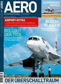 Titelbild der Ausgabe 30/2019 von Aero International. Diese Zeitschrift und viele weitere Reisemagazine, Freizeitmagazine und Wissensmagazine als Abo oder epaper bei United Kiosk online kaufen.