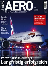 Titelbild der Ausgabe 40/2020 von Aero International. Diese Zeitschrift und viele weitere Reisemagazine, Freizeitmagazine und Wissensmagazine als Abo oder epaper bei United Kiosk online kaufen.