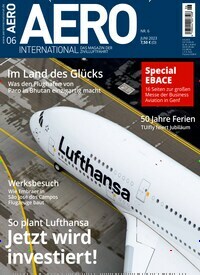 Titelbild der Ausgabe 60/2023 von Aero International. Diese Zeitschrift und viele weitere Reisemagazine, Freizeitmagazine und Wissensmagazine als Abo oder epaper bei United Kiosk online kaufen.