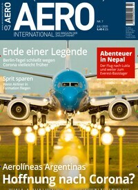 Titelbild der Ausgabe 70/2020 von Aero International. Diese Zeitschrift und viele weitere Reisemagazine, Freizeitmagazine und Wissensmagazine als Abo oder epaper bei United Kiosk online kaufen.
