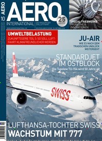 Titelbild der Ausgabe 100/2018 von Aero International. Diese Zeitschrift und viele weitere Reisemagazine, Freizeitmagazine und Wissensmagazine als Abo oder epaper bei United Kiosk online kaufen.