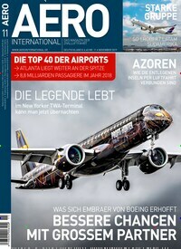 Titelbild der Ausgabe 110/2019 von Aero International. Diese Zeitschrift und viele weitere Reisemagazine, Freizeitmagazine und Wissensmagazine als Abo oder epaper bei United Kiosk online kaufen.