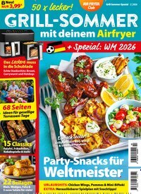 Titelbild der Ausgabe 2/2026 von Air Fryer Club Sonderheft. Diese Zeitschrift und viele weitere Kochzeitschriften und Backzeitschriften als Abo oder epaper bei United Kiosk online kaufen.