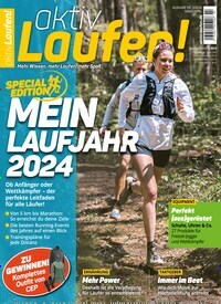 Titelbild der Ausgabe 2/2024 von aktiv Laufen. Diese Zeitschrift und viele weitere Sportmagazine als Abo oder epaper bei United Kiosk online kaufen.