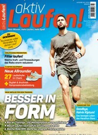 Titelbild der Ausgabe 3/2024 von aktiv Laufen. Diese Zeitschrift und viele weitere Sportmagazine als Abo oder epaper bei United Kiosk online kaufen.