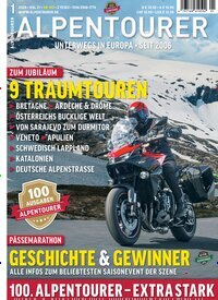 Titelbild der Ausgabe 1/2026 von Alpentourer. Diese Zeitschrift und viele weitere Automagazine und Motorradzeitschriften als Abo oder epaper bei United Kiosk online kaufen.