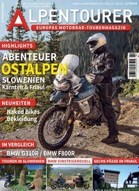 Titelbild der Ausgabe 2/2018 von Alpentourer. Diese Zeitschrift und viele weitere Automagazine und Motorradzeitschriften als Abo oder epaper bei United Kiosk online kaufen.
