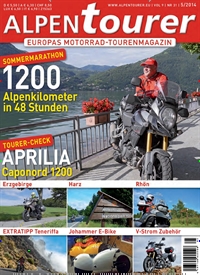 Titelbild der Ausgabe 5/2014 von Alpentourer. Diese Zeitschrift und viele weitere Automagazine und Motorradzeitschriften als Abo oder epaper bei United Kiosk online kaufen.