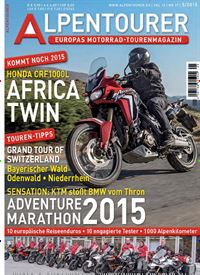 Titelbild der Ausgabe 5/2015 von Alpentourer. Diese Zeitschrift und viele weitere Automagazine und Motorradzeitschriften als Abo oder epaper bei United Kiosk online kaufen.