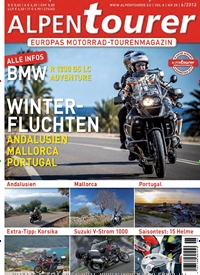 Titelbild der Ausgabe 6/2013 von Alpentourer. Diese Zeitschrift und viele weitere Automagazine und Motorradzeitschriften als Abo oder epaper bei United Kiosk online kaufen.