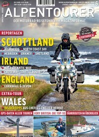 Titelbild der Ausgabe 6/2022 von Alpentourer. Diese Zeitschrift und viele weitere Automagazine und Motorradzeitschriften als Abo oder epaper bei United Kiosk online kaufen.