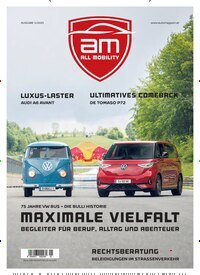 Titelbild der Ausgabe 3/2025 von am - das österreichische automagazin. Diese Zeitschrift und viele weitere Reisemagazine, Freizeitmagazine und Wissensmagazine als Abo oder epaper bei United Kiosk online kaufen.