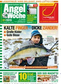 Titelbild der Ausgabe 10/2019 von AngelWoche. Diese Zeitschrift und viele weitere Sportmagazine als Abo oder epaper bei United Kiosk online kaufen.