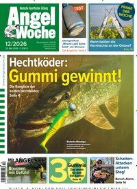 Titelbild der Ausgabe 12/2026 von AngelWoche. Diese Zeitschrift und viele weitere Sportmagazine als Abo oder epaper bei United Kiosk online kaufen.